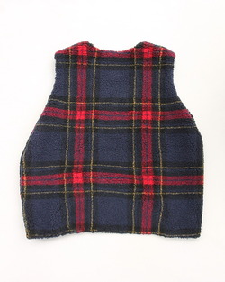 NOUN ”Vest Check RED X NAVY”250127 (6)