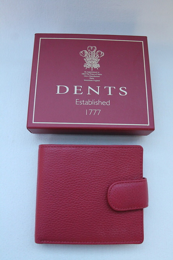 DENTS Beauley Peble Grain Leather BERRY (4)