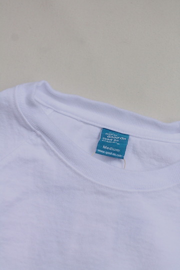 Goodon Heavy Raglan Pocket Tee Shirt WHITE (2)