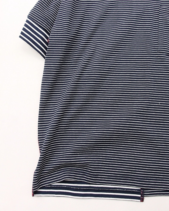 GYMMASTER ”Swicthover Border T NAVY”250718 (3)