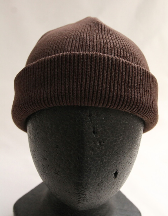 bettaku ”HW Cotton Rib Knit Cap BROWN