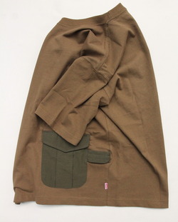 Chums HW Utility Pocket Tee KHAKI (4)