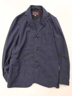 Candidum Seersucker Shirt Jacket NAVY