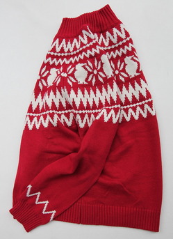 Chums Nordic Knit Top RED (3)