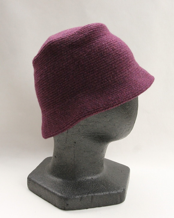 MACKIE ”Wool ”INVER Bucket Hat BLACKGRAPE ”250926 (3)