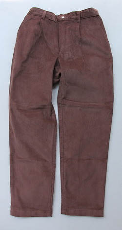 Au Vrai Chic BRITAIN ”Corduroy Work Toursers L BROWN” 2308095