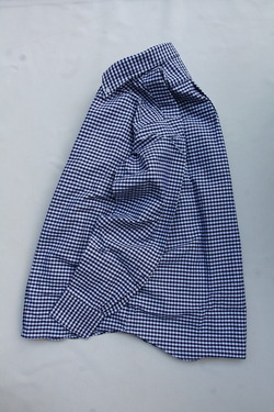 BAGGY ”Gingham Oxford BD NAVY” (5)