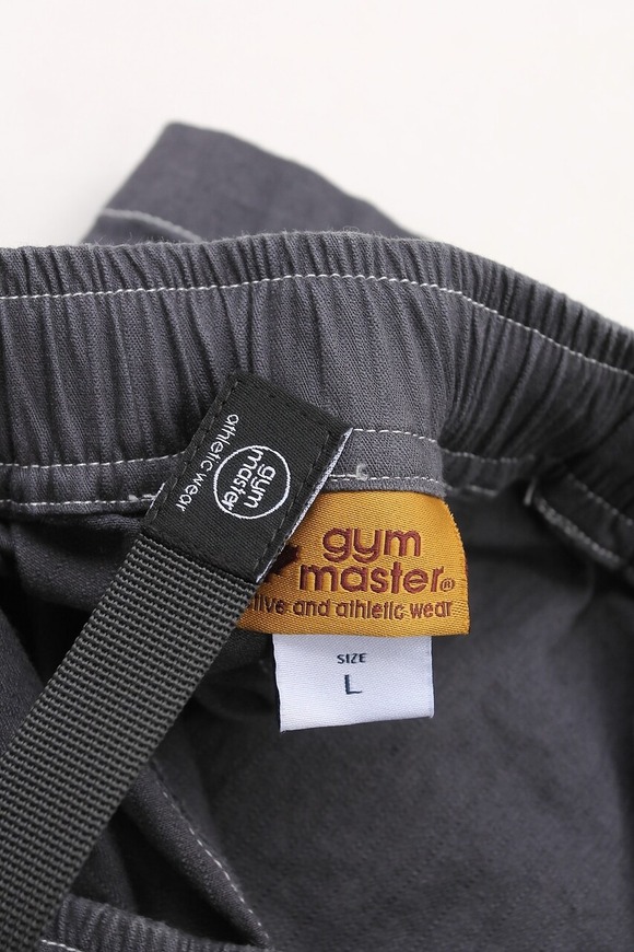 GYMMASTER ”ST Herringbone Baker Pants CHARCOAL”240924 (4)