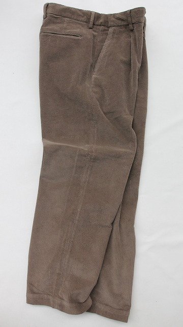 Riccard Metha Cordhuroy 1 Tuck Wide Trousers BEIGE (6)