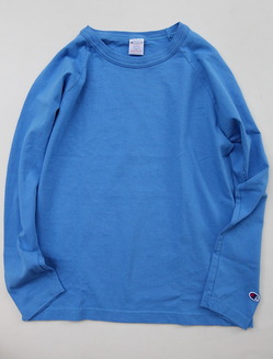 Champion T1011 Raglan Long Sleeve Tee LIGHT BLUE