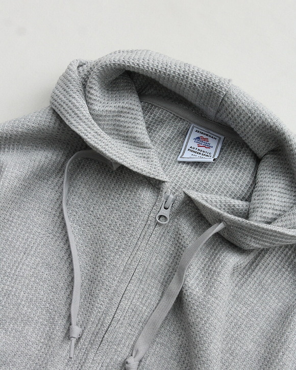 JE MORGAN ”CVC Waffle Full Zip Parka GRAY”250918 (2)