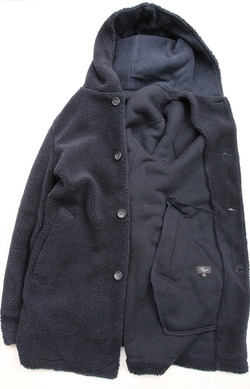 Harriss ”Long Hoodie Vintage Boa NAVY” (6)