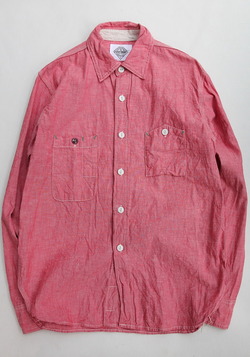 FOB Chambray Work Shirt RED