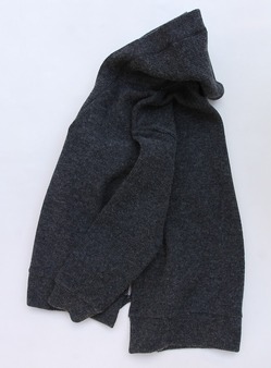 MAXOU ”WF Rib Hoodie CHARCOAL”231013 (4)