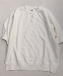DOUBLE WORKS ”Cut Off Sleeve SW Shirt OFF WHITE”240518