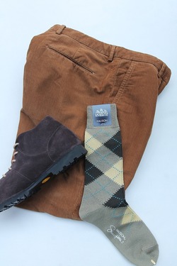 HALISON ”Supima Argyle Socks 6 Diamond”