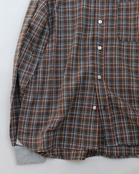 GYMMASTER ”2 Way Shawl Collar FN Shirt BRIWN”250930 (3)