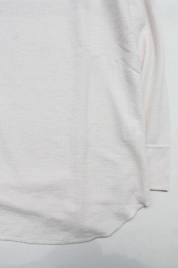 JE MORGAN ”Waffle Round Raglan Tee NATURAL” (4)