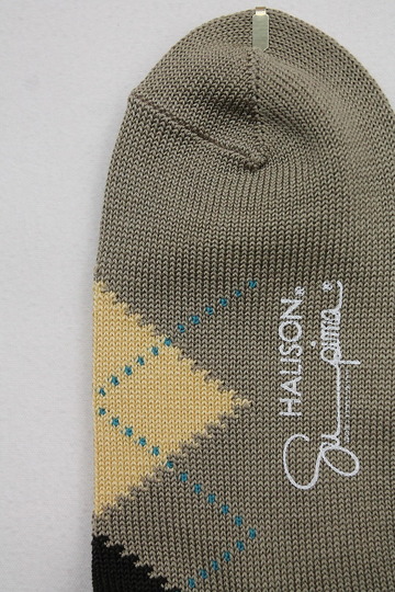 HALISON Su Pima Argyle Socks OLIVE (2)