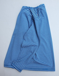 Goodon Border Boatneck LS Tee BLUE X WHITE (2)