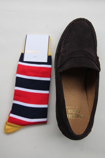 SOCKsist Socks YELLOW NAVY WHITE RED (2)