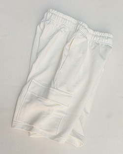 VESTI ”French Terry Cargo Shorts WHITE”250326 (3)