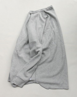 JE MORGAN ”CVC Waffle Round LS T MOKU GRAY”250918 (4)