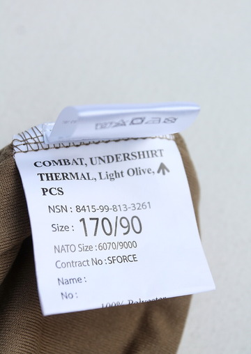 BRITISH MIL ”Combat Undershirt Thermal LIGHT OLIVE” (4)