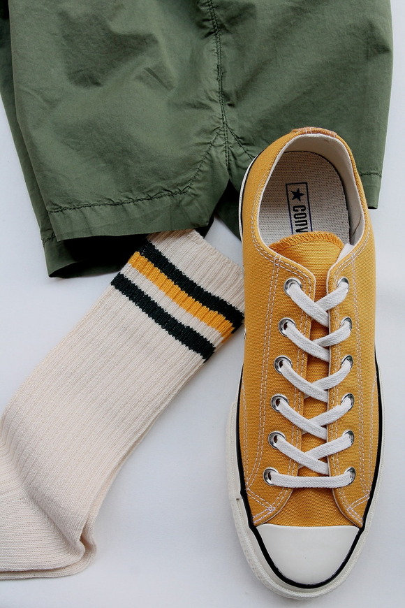 HALISON Organic Cotton IVY Crew GREEN X GOLD