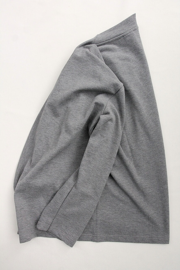 Quotidien Cotton Pique BL Cardigan GREY (4)