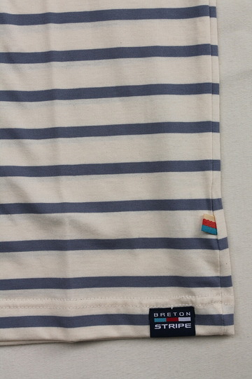 BRETON STRIPE ”A60 Unisex T Shirt JEANS NATURAL” 230220 (4)