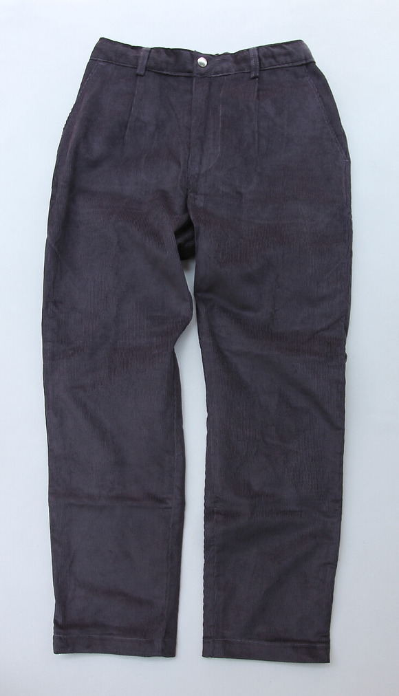 Au Vrai Chic BRITAIN ”Corduroy Work Trousers GRAY 2308095