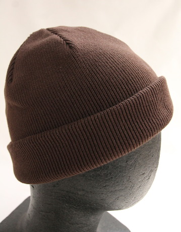 bettaku ”HW Cotton Rib Knit Cap BROWN (2)