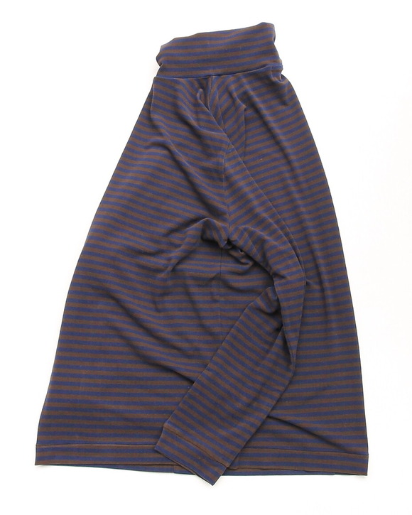 Harris ”Micro Velor Turtleneck BROWN BLUE”251112 (4)