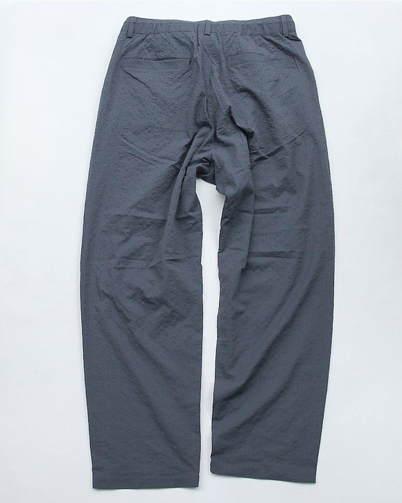 GYMMASTER ” UL Seersucker Tuck Pants GRAY” 260513 (5)