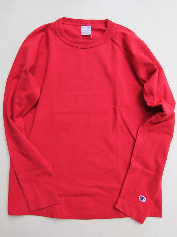 Champion T1011 Raglan Long Sleave Tee RED
