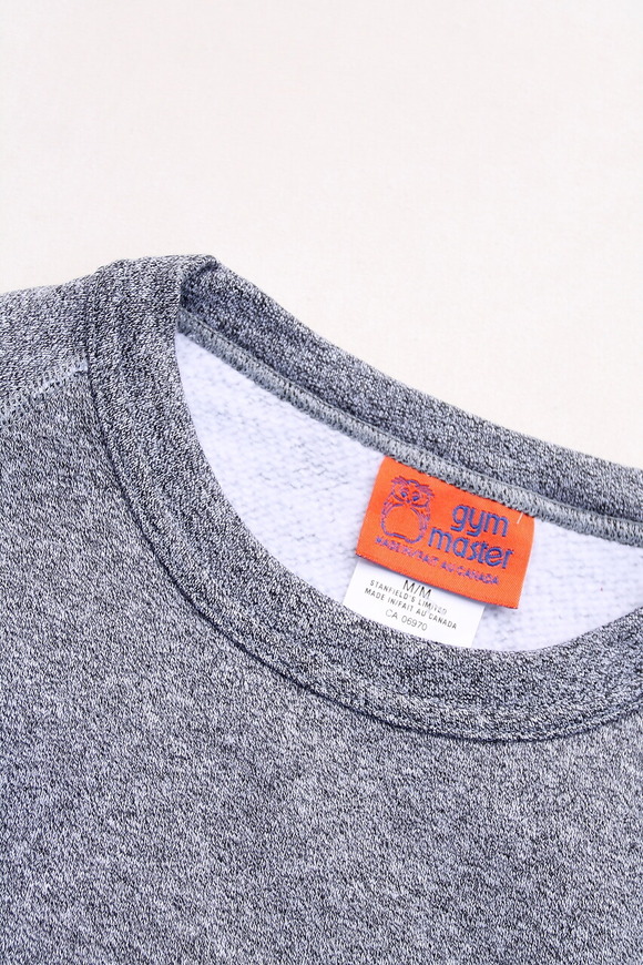 GYMMASTER ”Sweat Raglan Basic CN OX GRAY”231129