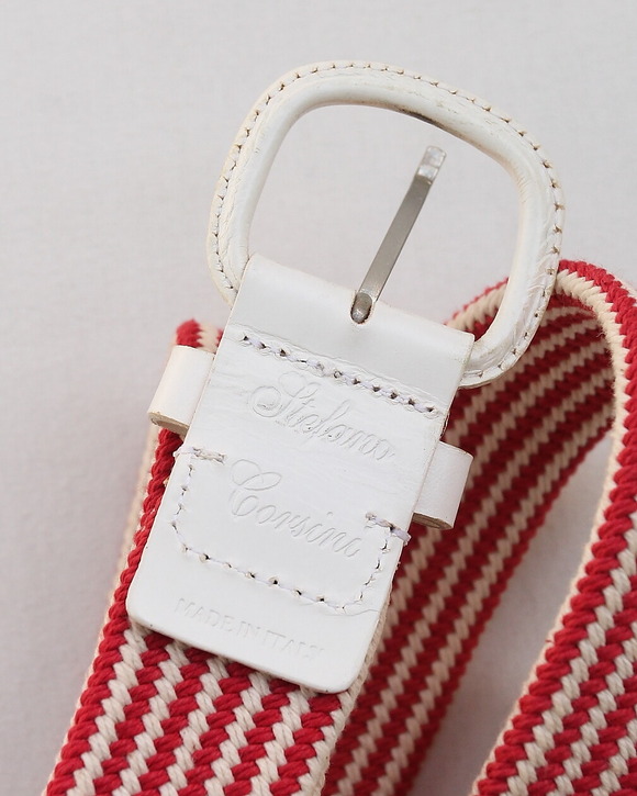 Stefano Corsini ”Mesh Belt RED WHITE” (2)