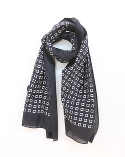 NOUN ”Bandana Bandana Stole SQUARE NAVY250829