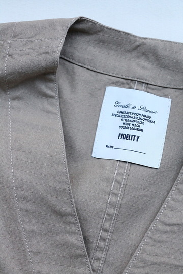 FIDELITY ”Cotton RIP MIL Vest BEIGE” (2)