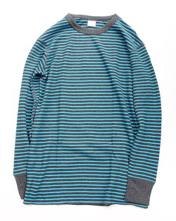 JE MORGAN ”LS Border CN MOKU CHARCOAL TURQOISE”250919