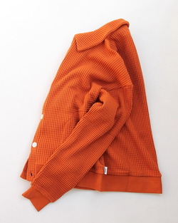 GYMMASTER ”12 Oz HV Waffle Cardigan ORANGE”251001 (4)