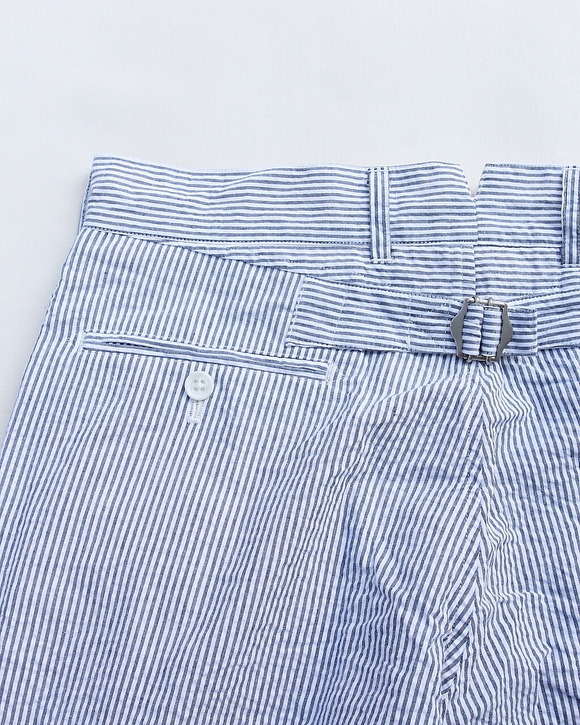 KEATON CHASE ”Bermuda Short 40s Seersucker Stripe” 260528 (4)