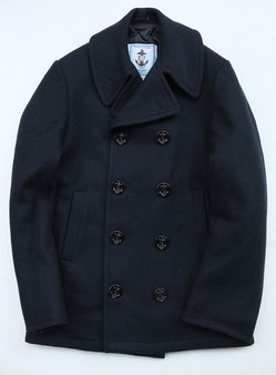 Sterlingwear Wool Melton P Coat NAVY