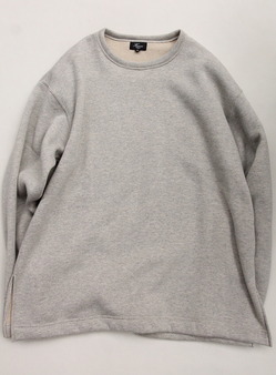 Harriss ”Toscana Cotton Boa Fleece Crew Neck IVORY (2)