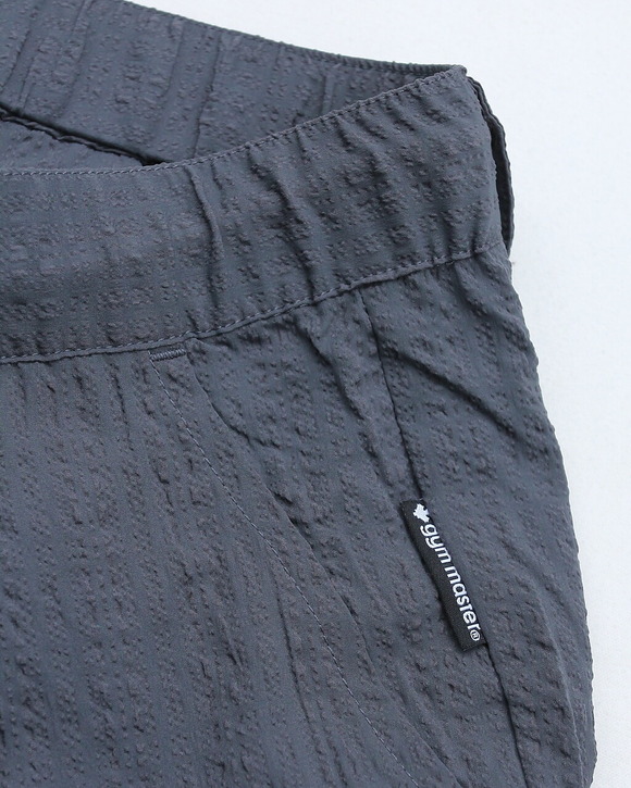 GYMMASTER ” UL Seersucker Tuck Pants GRAY” 260513 (8)
