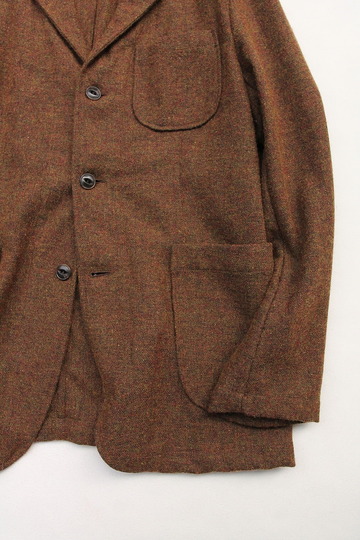 CANDIDUM Tweed 3 Button Sports Jacket BROWN (4)