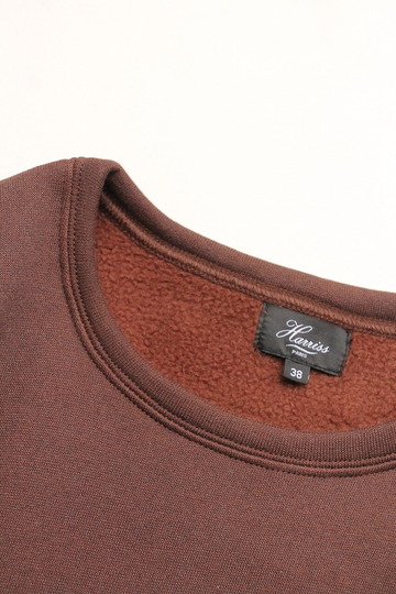 Harriss ”Toscana Cotton Boa Fleece Crew Neck BROWN” (3)