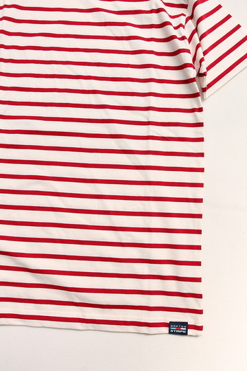 BRETON STRIPE ”Unisex T Shirts NATURAL BORDEAUX” ” (3)