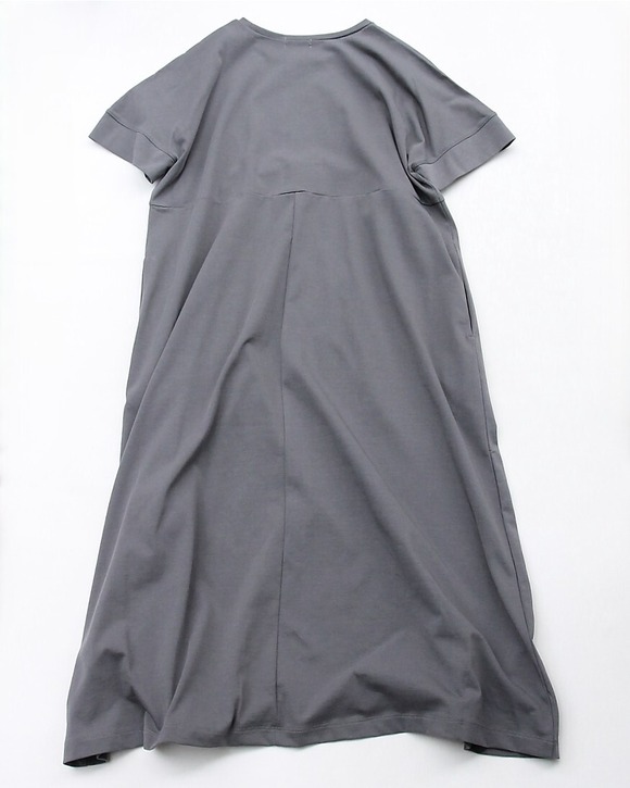 MAXOU ”Jersey SS Lounge Dress GRAY” 260514 (4)